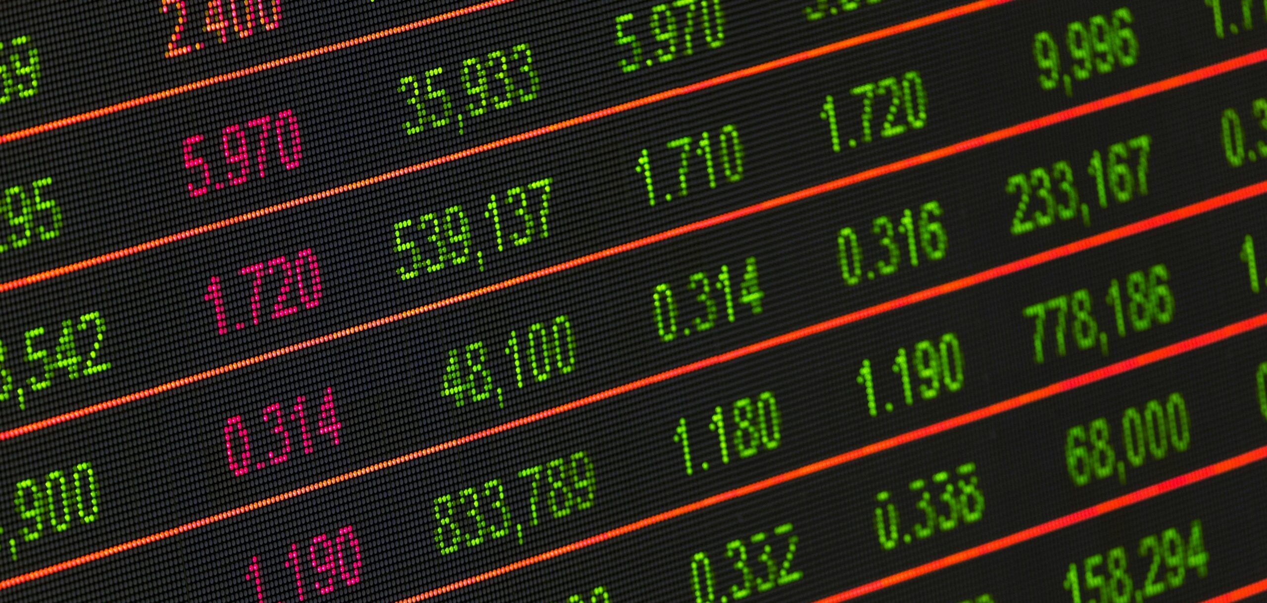 Pantalla con precios y datos de mercado financiero en tiempo real, relacionada con trading fondeado