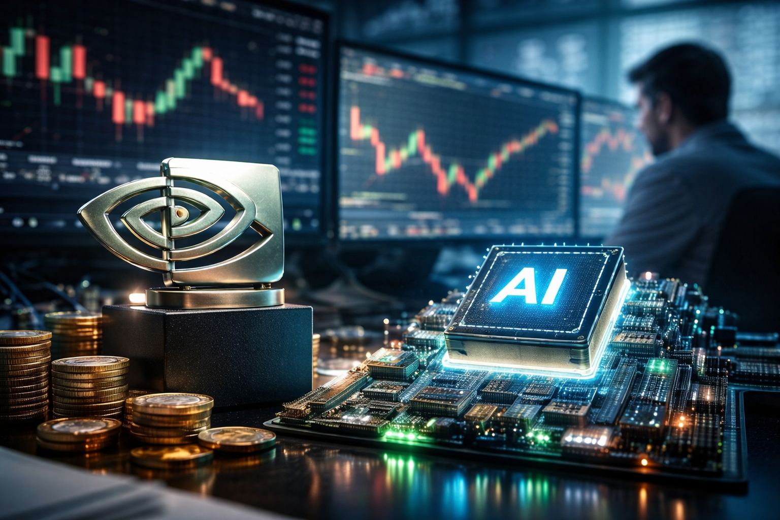 Nvidia y la inteligencia artificial impulsando el mercado bursátil y la volatilidad para traders